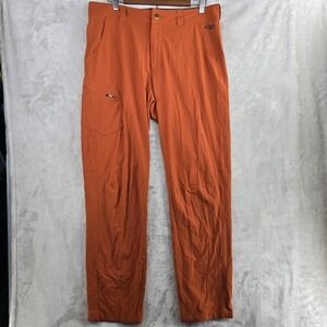Outdoor Research Ferrosi Pants Mens 35 Orange Hiking Travel Lightweight